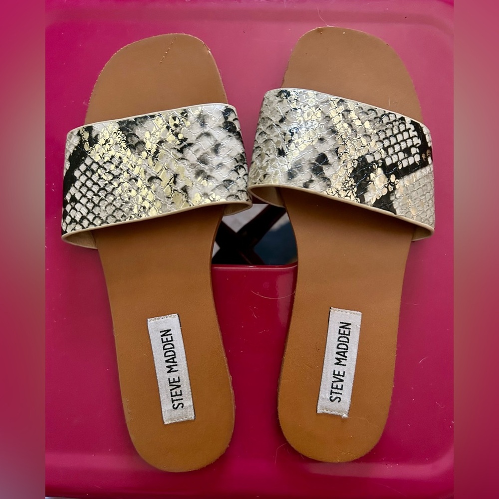 Steve Madden Snakeskin Print Sandals